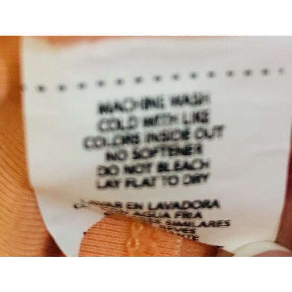 Fabletics Peach Scoop Neck Tie Back Tank Top  Medium - Picture 7 of 7